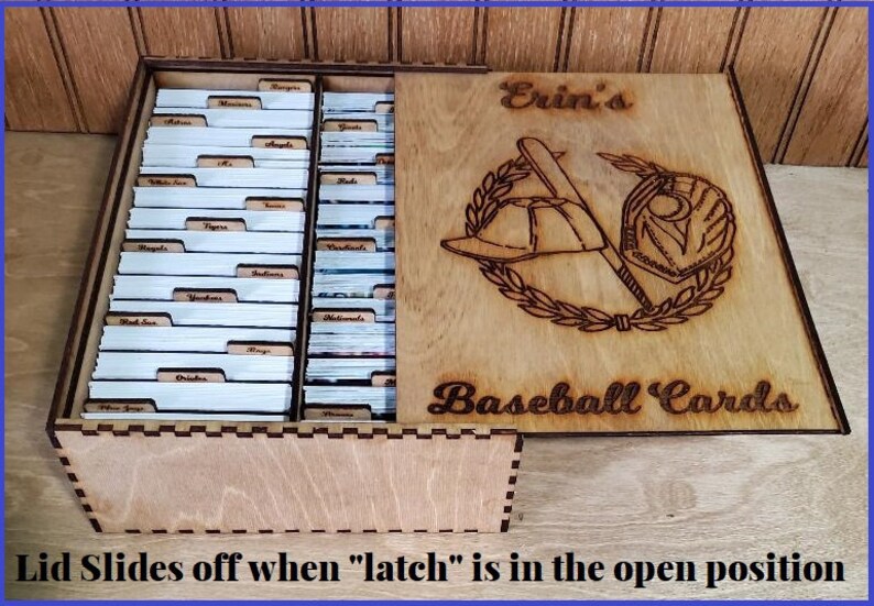 Baseball Trading Card Box Holds 900 with Dividers 1200 no Etsy