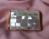 Vintage Melissa Mother of Pearl compact.