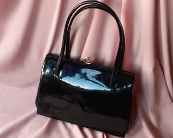 black patent bolsa uk
