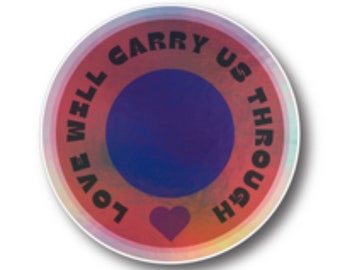 El amor nos llevará adelante PEGATINA