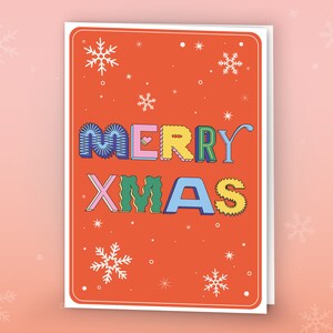 Happy Xmas, Funky Christmas Card, Happy Holidays, Cute Christmas