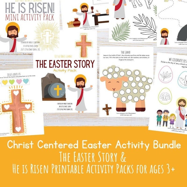 Christian Christ-Centered Easter Printables: Activities and Worksheets for Preschoolers and Elementary Age Children