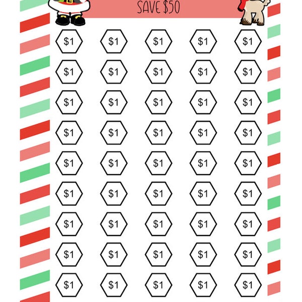 5 Dollar Savings Challenge PDF House Plants Personal Size - Etsy