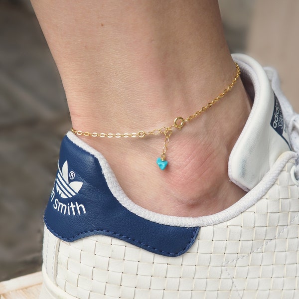 925 sterling silver anklet, Evil eye feet jewelry, Custom made anklet, Evil eye beach feet jewelry, Boho anklets, Turquoise stone jewelry