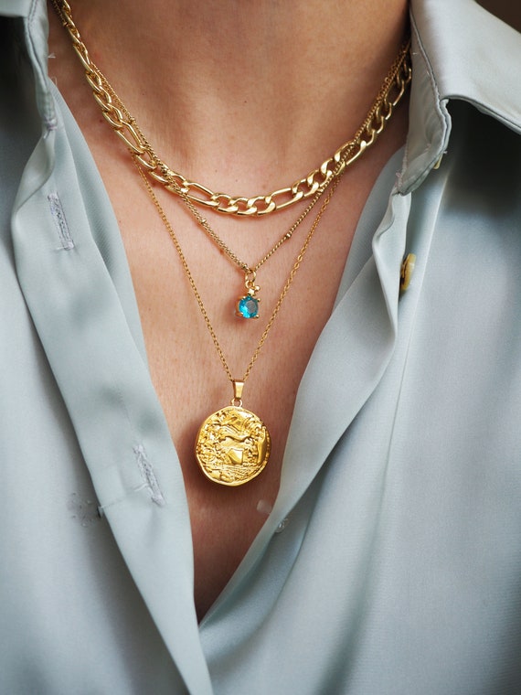 Layered necklaces etsy deals