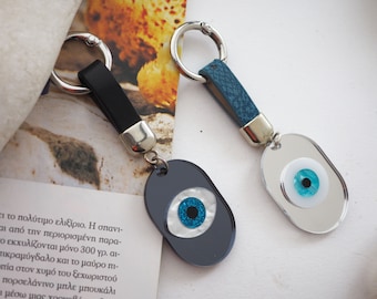 Evil Eye Schlüsselanhänger, griechisches Geschenk, Auto Schlüsselanhänger, Schutzgeschenk,