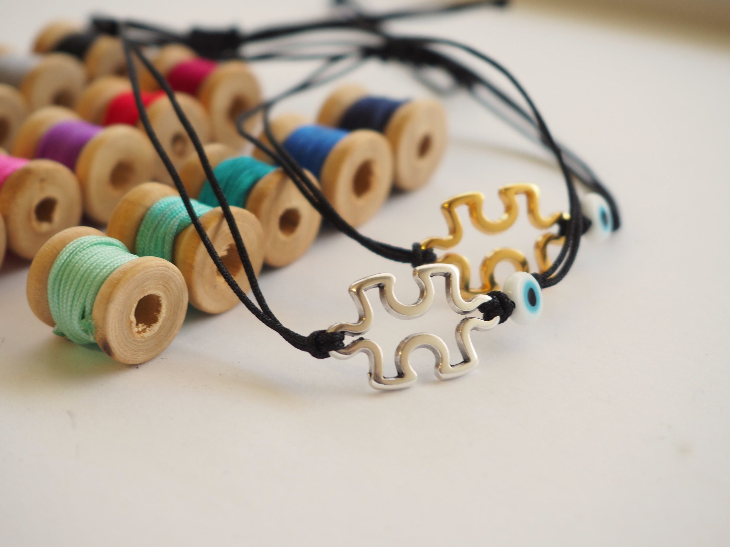 Set of two bracelet for couples Puzzle bracelet for friends Etsy