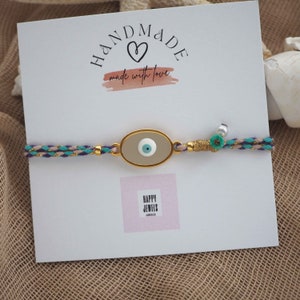 Traditionelles griechisches Böses Auge Armband, griechisches Amulett, Glücksauge Armband, Nazar Schmuck, Schutzarmband, Mehrfarbiges Böses Auge Armband,