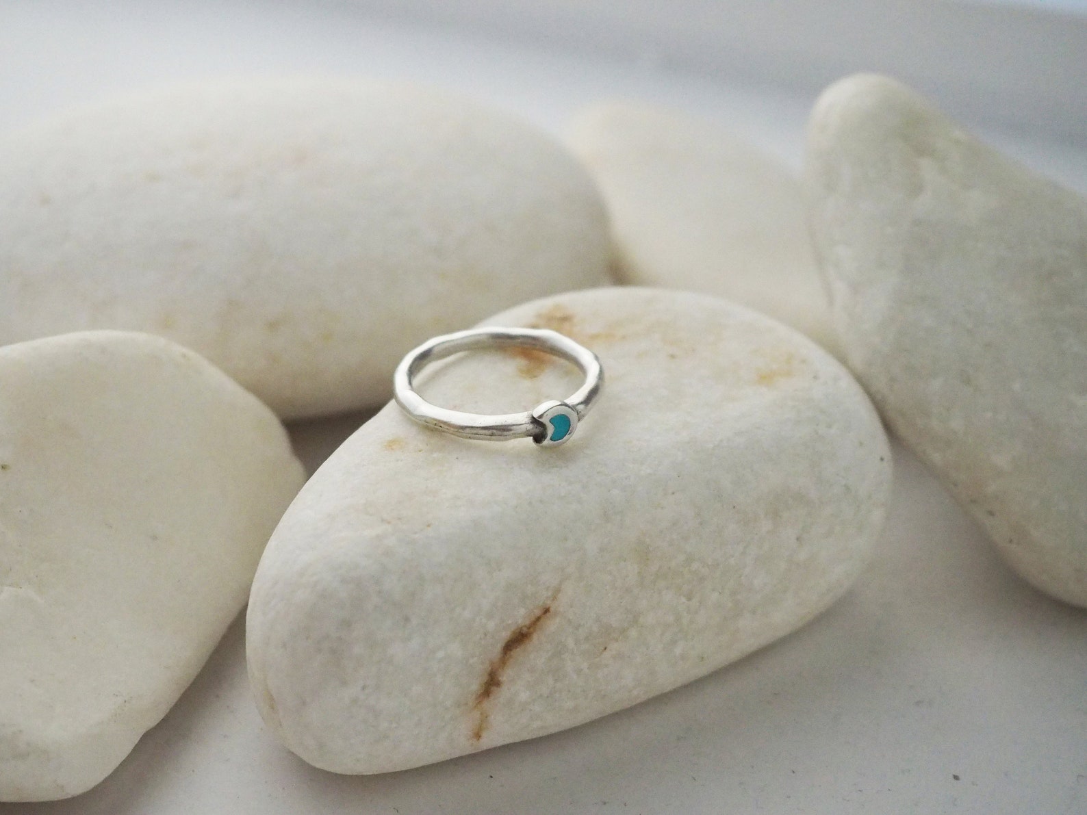 Sunset Sunrise Ring Turquoise Stacking Rings for Women - Etsy