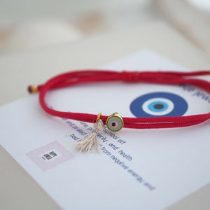 Red evil eye bracelet, Protection nazar evil eye bracelet,  Lucky eye braceleτ, Traditional Greek evil eye,  Greek amulet,