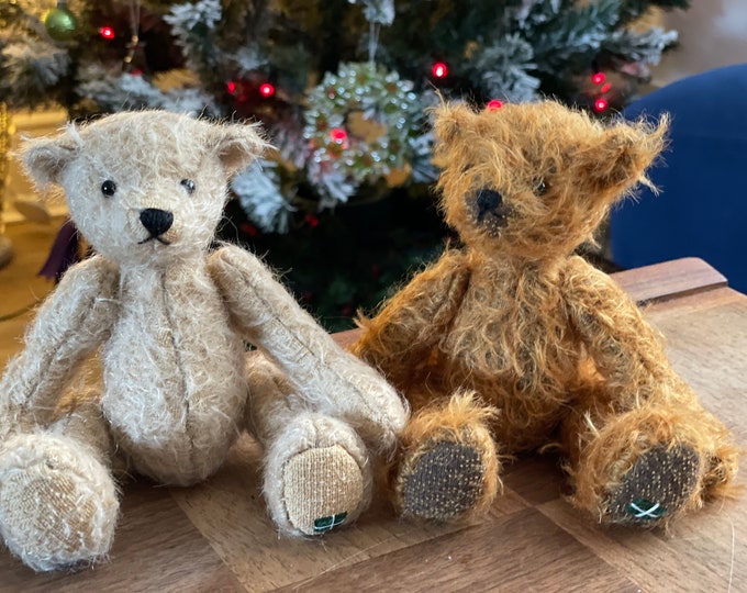 Mohair, Traditional Jointed Teddy Bear, Artisan, Unique. Eco Christmas Gift, Handmade DevonGrizzlies,