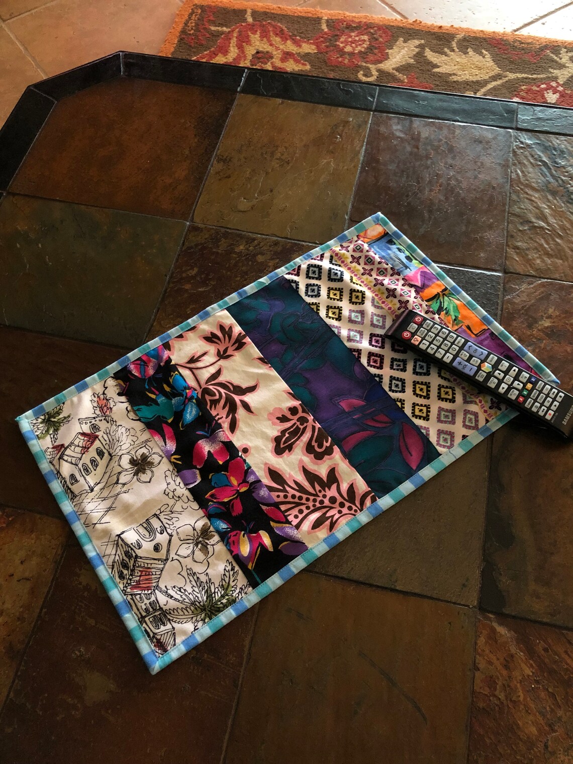 Colorful Boho Placemat Table Centerpiece Computer Keyboard Mat Etsy