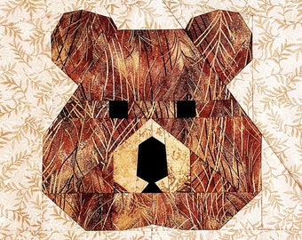 Quokka quilt pattern / PDF pattern / Foundation Paper Piecing / FPP Pattern / Animal faces / My zoo