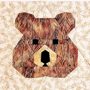 Quokka quilt pattern / PDF pattern / Foundation Paper Piecing / FPP Pattern / Animal faces / My zoo
