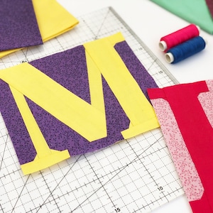 Quilt Block Alphabet / PDF Pattern / Paper Piecing Quilt Patterns ...