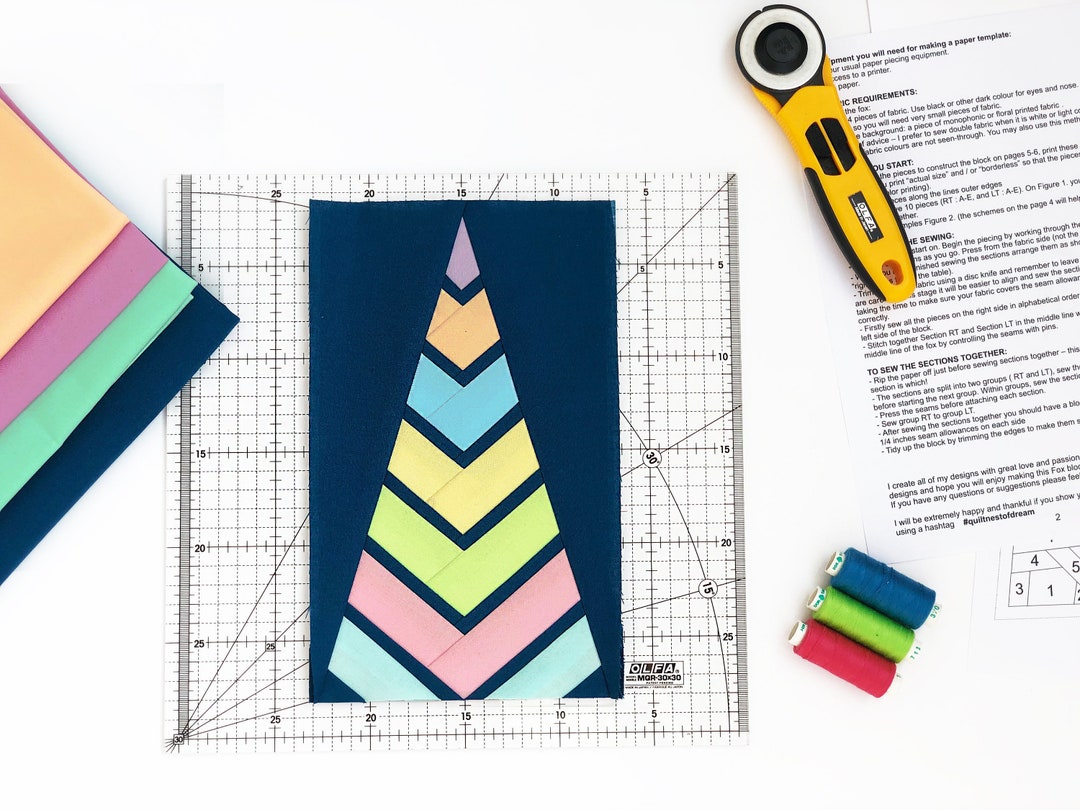 Christmas Tree Pattern / Quilt Block Christmas Tree / PDF Pattern ...