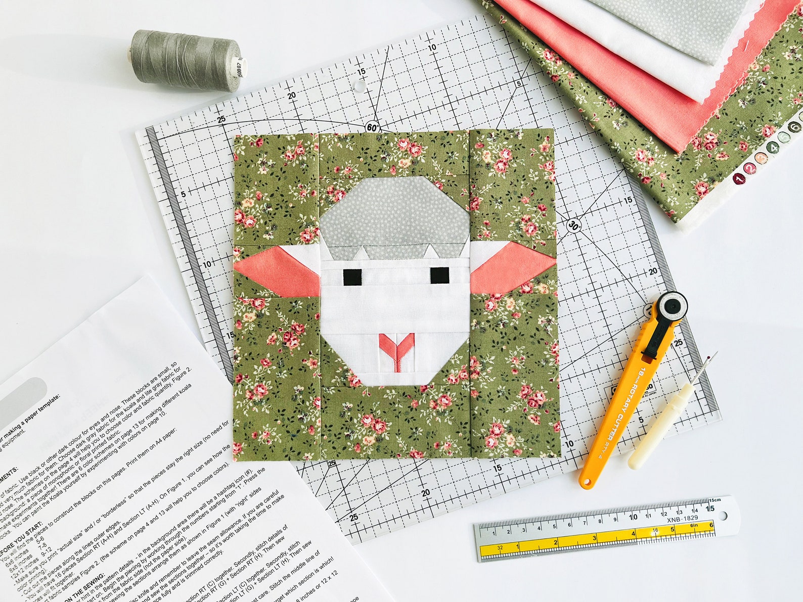 Sheep Quilt Pattern / PDF Pattern / Foundation Paper Piecing / - Etsy