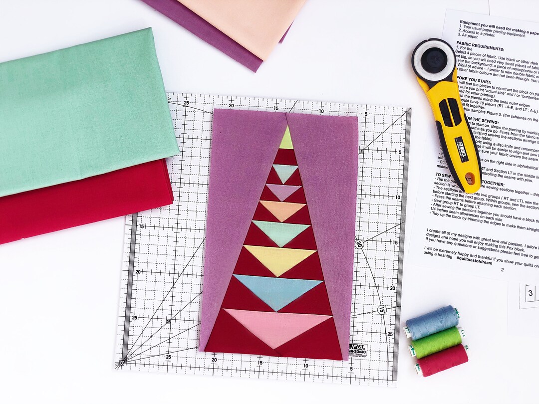 Christmas Tree / Christmas Tree Pattern / Quilt Block / PDF Pattern ...