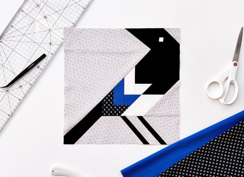 Magpie Quilt Pattern / Bird FPP Patterns / PDF Pattern - Etsy