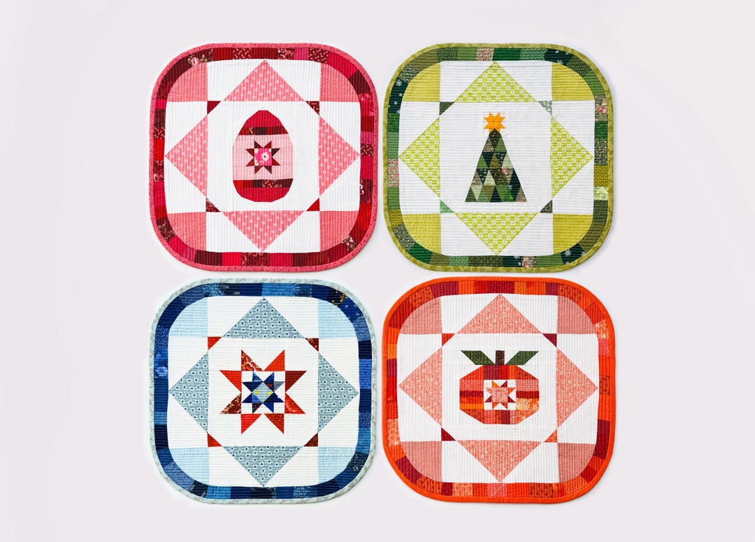 Leftover Quilt Pattern Leftover Love Quilt Pattern / Scrap Fabric Quilted Napkins / Christmas ...