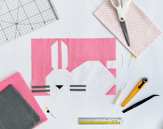 Easter Tabel Runner Pattern / Bunny and Egg / Foundation Paper Piecing ...