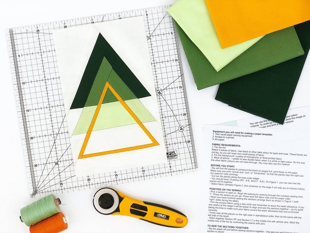 Christmas Tree Pattern / Quilt Block Christmas Tree / PDF Pattern ...