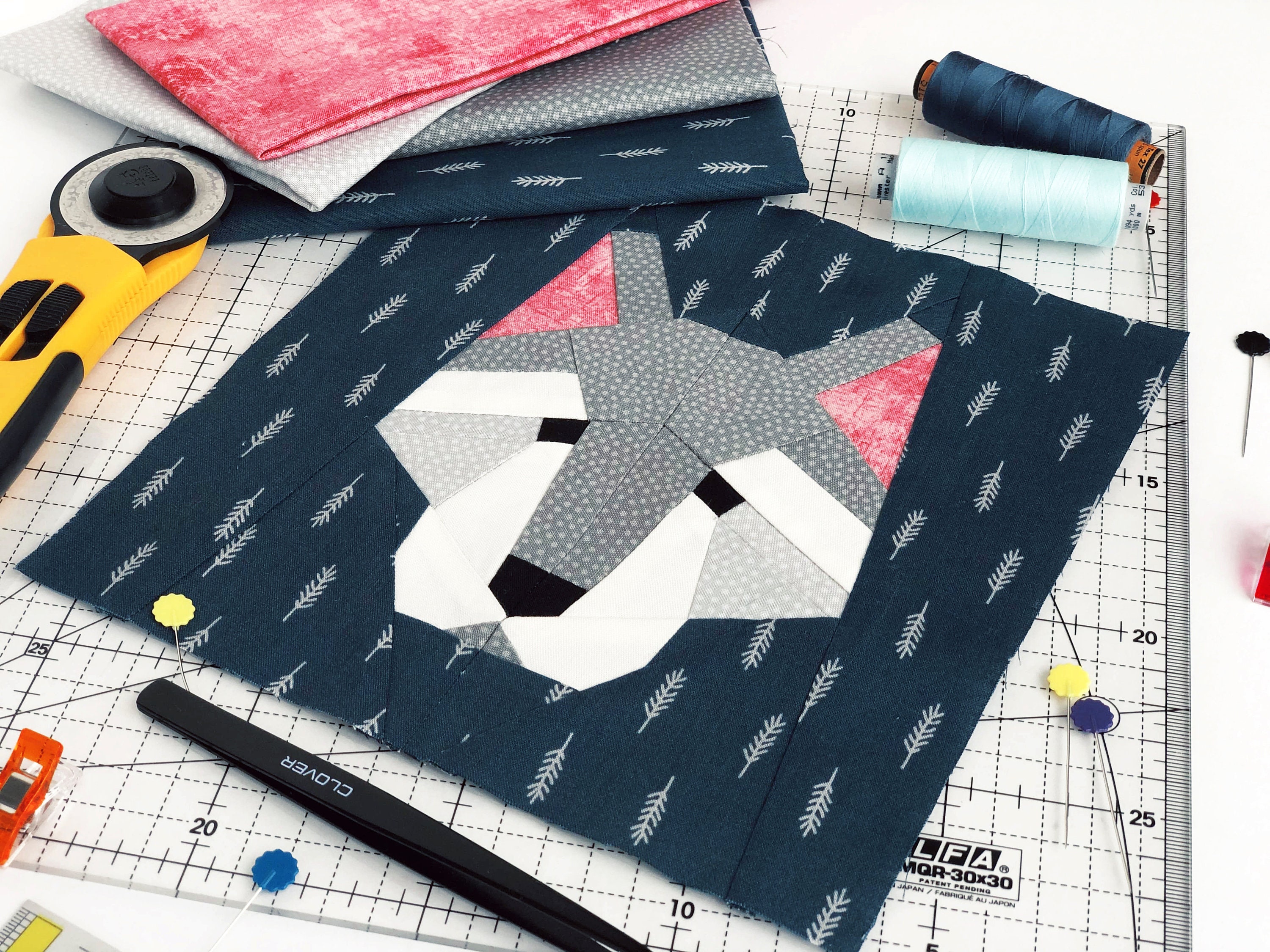 Wolf Quilt Pattern / PDF Pattern / Foundation Paper Piecing / - Etsy