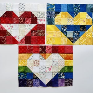 Rise of freedom / PDF pattern / Paper piecing pattern / Quilt block / Heart / Ukraine image 7