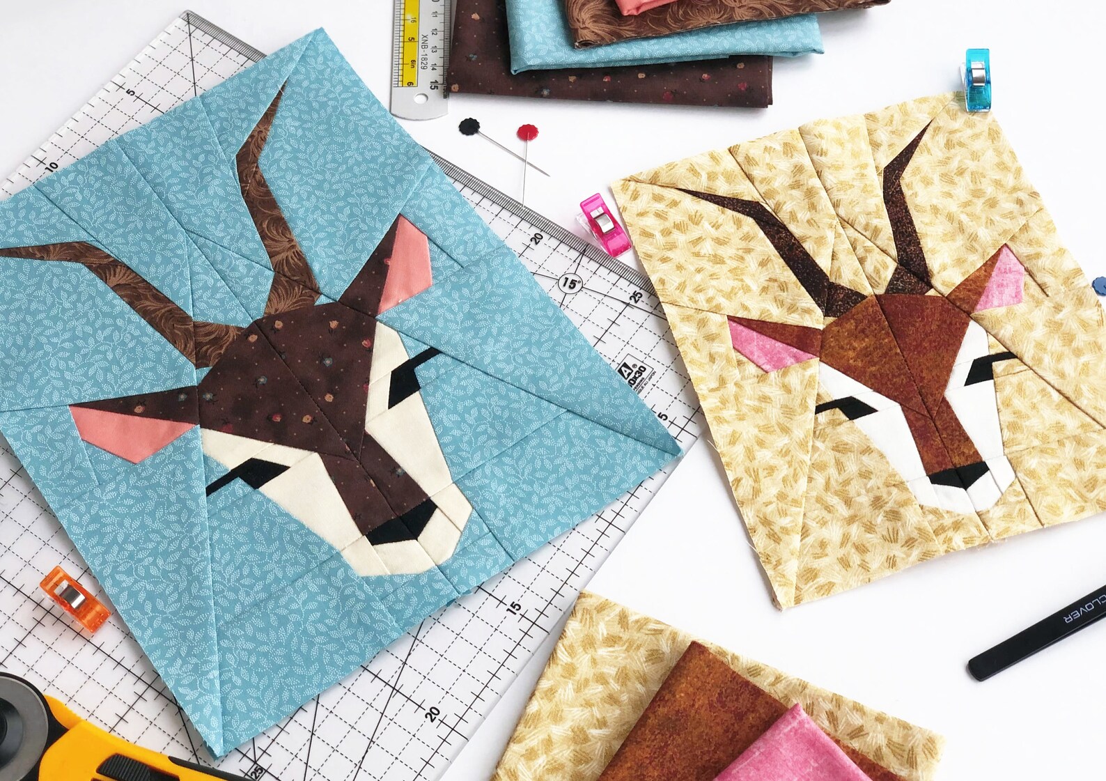 Antelope Quilt Pattern / PDF Pattern / Foundation Paper - Etsy