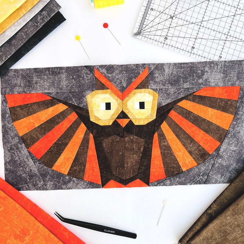 Owl Quilt Pattern Etsy