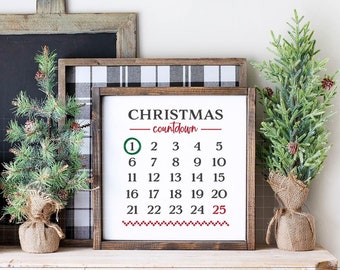 Cuenta regresiva de Navidad SVG / Navidad SVG / Adviento de Navidad SVG / Archivo de corte de Navidad / Cricut / Clipart / Días hasta Navidad Svg / Días festivos