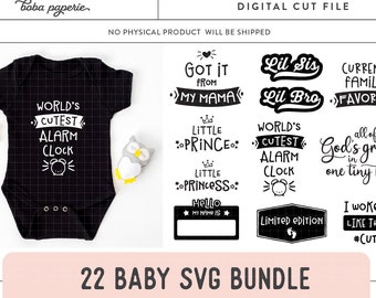 Baby SVG Bundle, baby bundle, baby girl bundle, newborn bundle, baby svg, baby quote bundle, newborn svg, baby boy svg, baby bundle svg