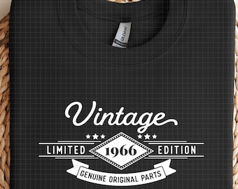 vintage 1966 svg, funny birthday shirt, limited edition svg, aged to perfection, vintage 1966, born in 1966, 60th birthday gift,