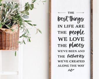 The Best Thing in Life SVG, wood sign svg, farmhouse decor svg, Home Decor svg, Inspirational Svg, Modern Farmhouse svg