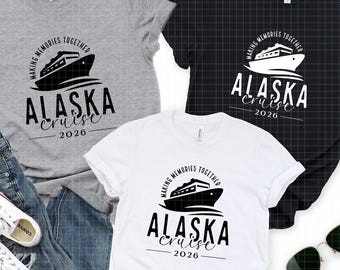 Alaska Cruise 2026 SVG, Cruising Together Alaska SVG, Alaska Cruise Gift, Alaska Family Trip Shirt, Summer Vacation, Files Cricut, Svg, PNG