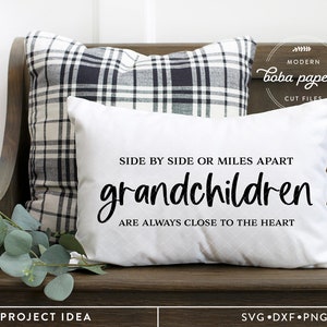 Les petits-enfants sont toujours près du coeur SVG, svg grands-parents, citation grands-parents, citation famille, petits-enfants svg, cadeau pour grands-parents