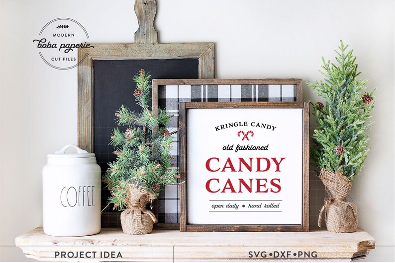 Christmas Sign SVG Bundle, Weihnachtsbäckerei svg, Mistelzweig svg, Schlittenfahrten svg, Milchkeks svg, Zuckerstangen, Nordpol Bett Frühstück svg Bild 3