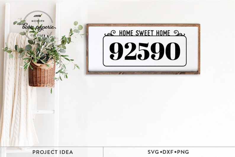 Zip Code Frame Svg Home Sweet Home Svg Farmhouse Decor Svg Etsy