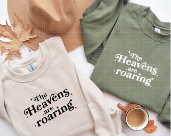 The Heavens Are Roaring SVG PNG, Christian Cut File, Faith Shirt Design, Worship Quote, Cricut Silhouette File, Religious Design