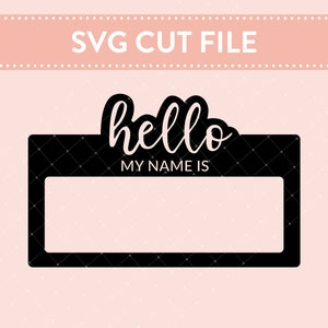 Bonjour, je m'appelle SVG, svg de porte-nom, nouveau-né svg, svg baby shower, grossesse svg, svg body pour bébé, grenouillère svg, svg cadeau baby shower