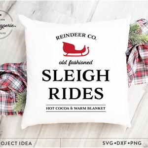 Christmas Sign SVG Bundle, Weihnachtsbäckerei svg, Mistelzweig svg, Schlittenfahrten svg, Milchkeks svg, Zuckerstangen, Nordpol Bett Frühstück svg Bild 5