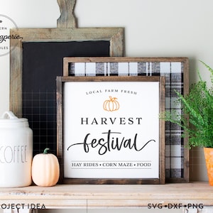 Harvest Festival Svg, Fall Sign Svg, Market Sign, Modern Farmhouse Svg, Autumn Decor SVG, Farmhouse Kitchen svg, Fall Decor svg, Harvest