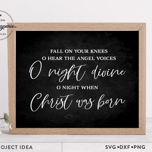 Fall on Your Knees SVG, Weihnachtssocke, Weihnachtssongs svg, Weihnachtstexte svg, O night Divine svg, Christus wurde geboren svg, Feiertagszeichen