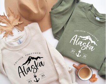 Alaska Cruise 2026 SVG, Cruising Together Alaska SVG, Alaska Cruise Gift, Alaska Family Trip Group Shirt, Summer Vacation, instant download