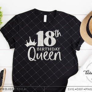 18. Geburtstag Queen SVG, 18. Geburtstag svg, 18. Geburtstag shirt svg, 18. Geburtstagsbecher svg, 18. Geburtstag Zitat, Geburtstagszitat svg