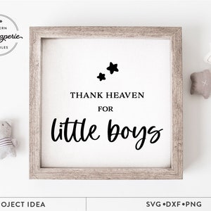 Gracias al cielo por los niños pequeños SVG, bebé SVG, decoración de guardería SVG, decoración de habitación de niño, bebé niño SVG, camisa de niño SVG, cita de niños pequeños SVG, niños SVG