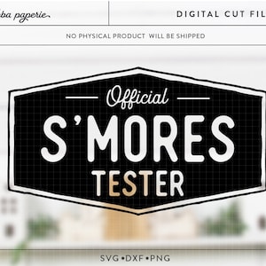 SVG oficial de S'mores Tester, SVG de campamento de verano, camiseta divertida de campamento, SVG de s'mores, SVG de camiseta de verano, camiseta divertida de verano, campamento para niños, SVG de vida en el campamento