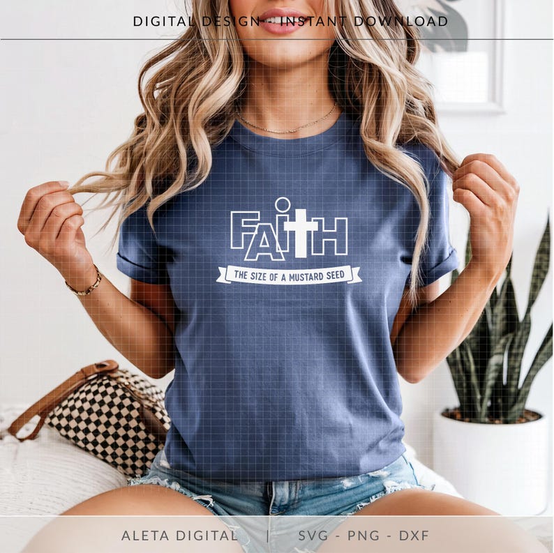 Faith the Size of a Mustard Seed Svg, Religious Svg, Christian SVG ...