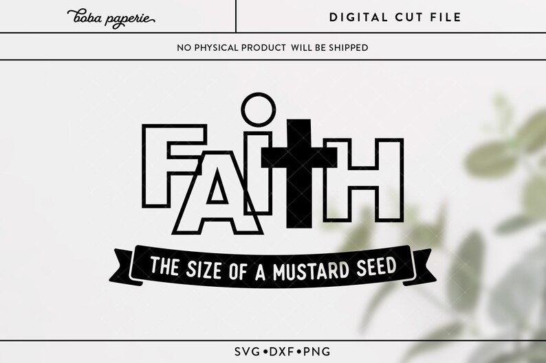 Faith the Size of a Mustard Seed Svg Religious Svg Christian - Etsy