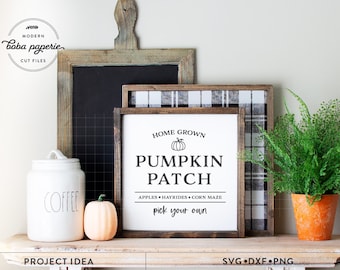 Pumpkin Patch svg, fall svg, fall decor svg, wood sign svg, autumn svg, rustic svg, rustic farmhouse svg, modern farmhouse svg, pumpkin svg